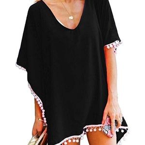 Kaftan Beach Cover Up with Tassels